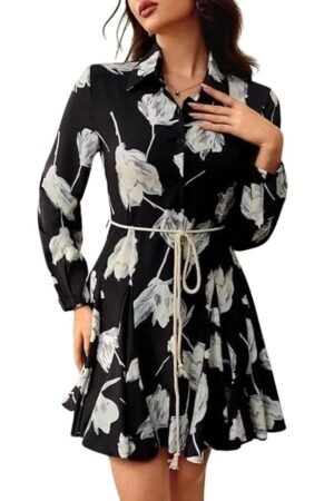 Leriya Fashion Summer Dress for Women – Short One Piece A-Line Midi Dress | Lightweight Vacation Wear & Daily Casual Outfit